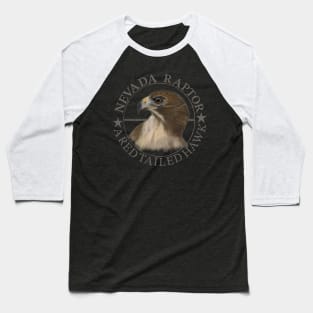 Nevada Raptor - The Red Tailed Hawk Baseball T-Shirt